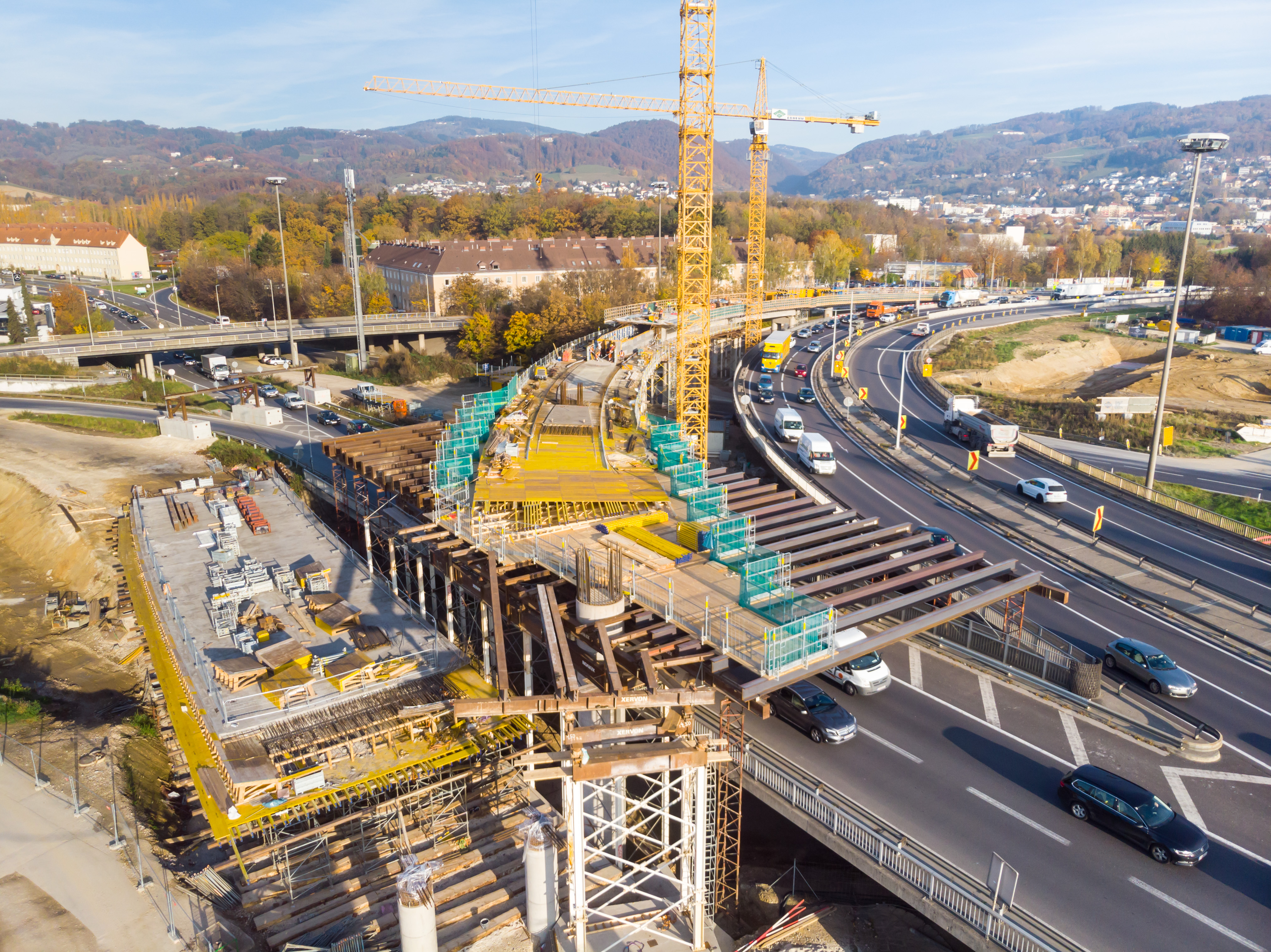 Linz A7 Bypassbrücken  - Út- és hídépítés