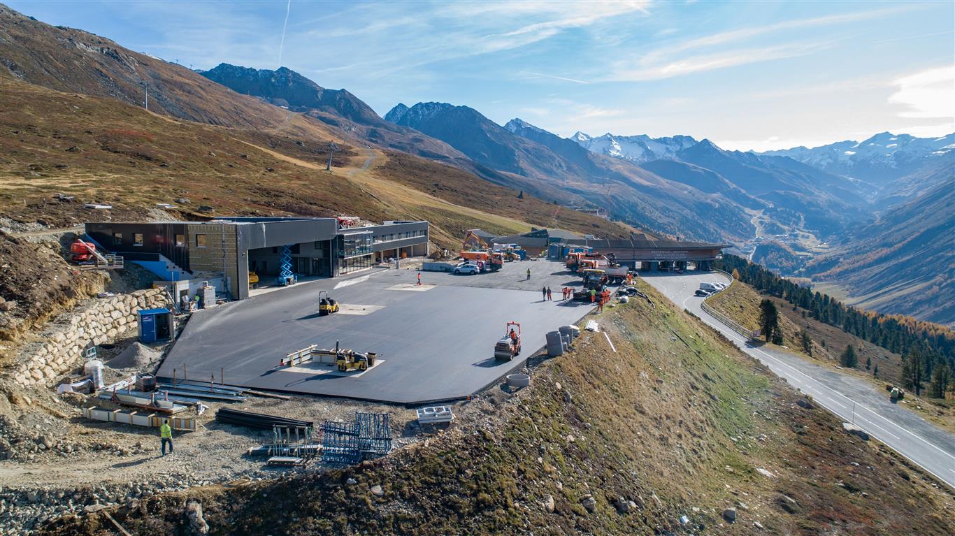 Heliport Hochgurgl - Út- és hídépítés