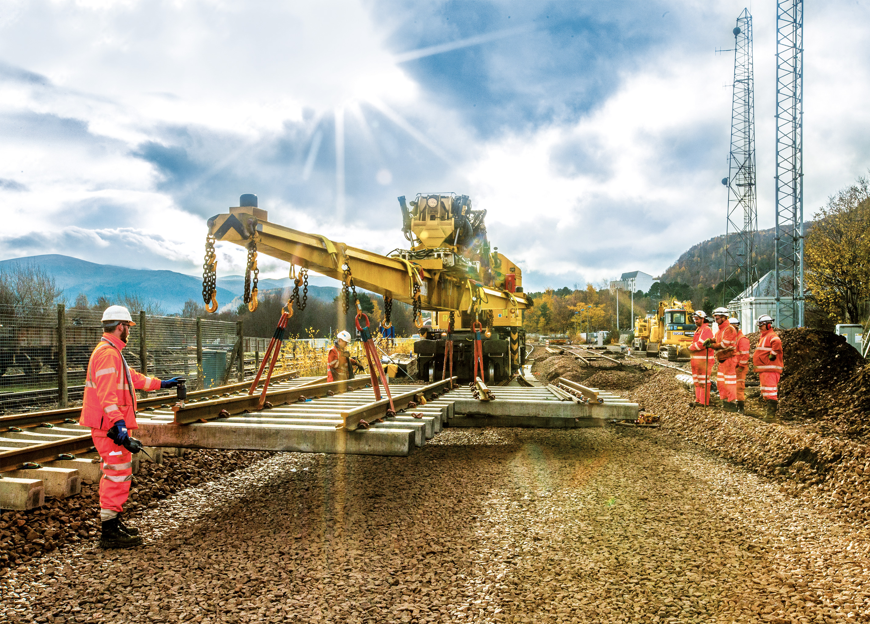 Track works, Highland - Vasútépítés