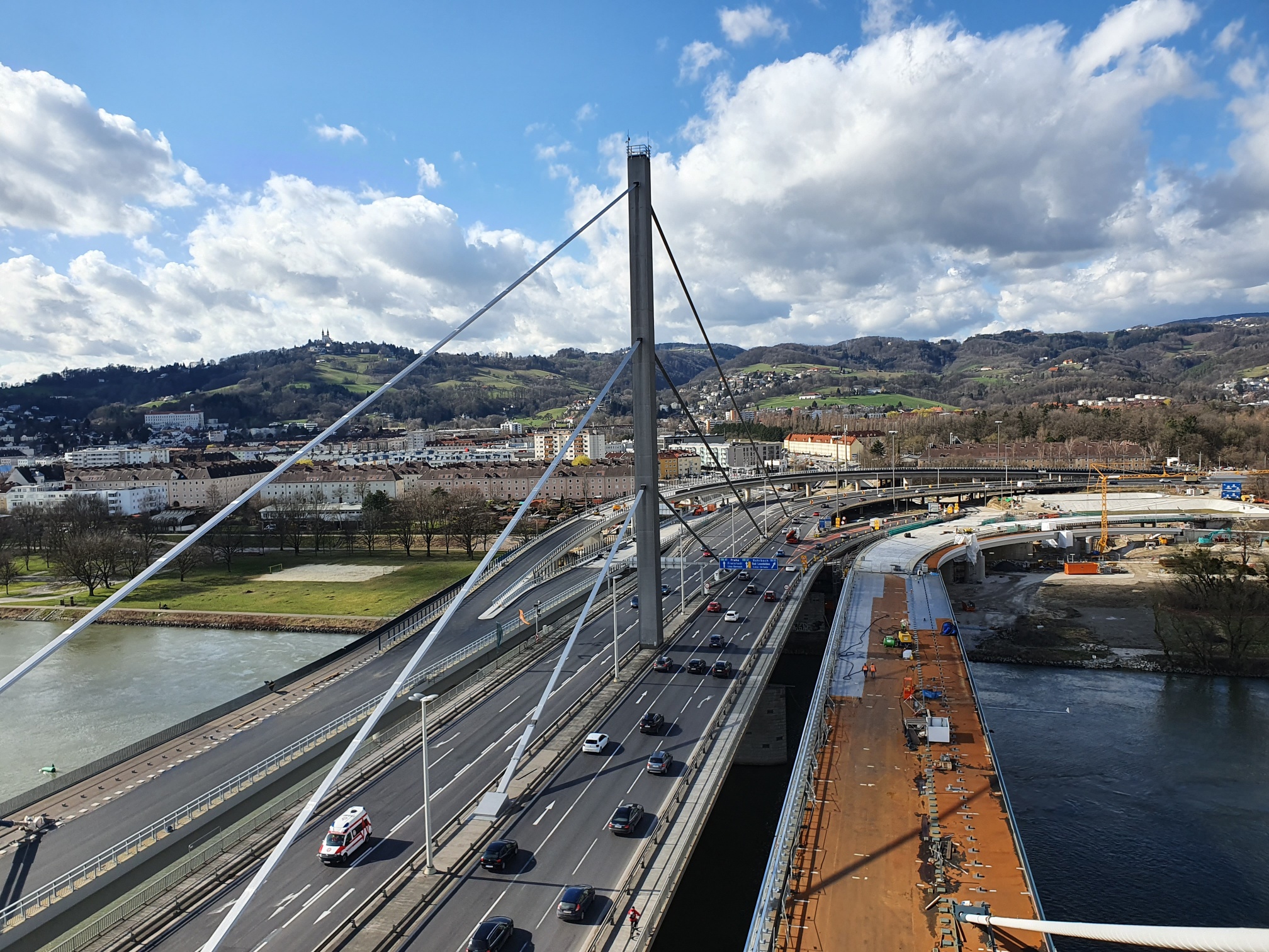 Linz A7 Bypassbrücken  - Út- és hídépítés