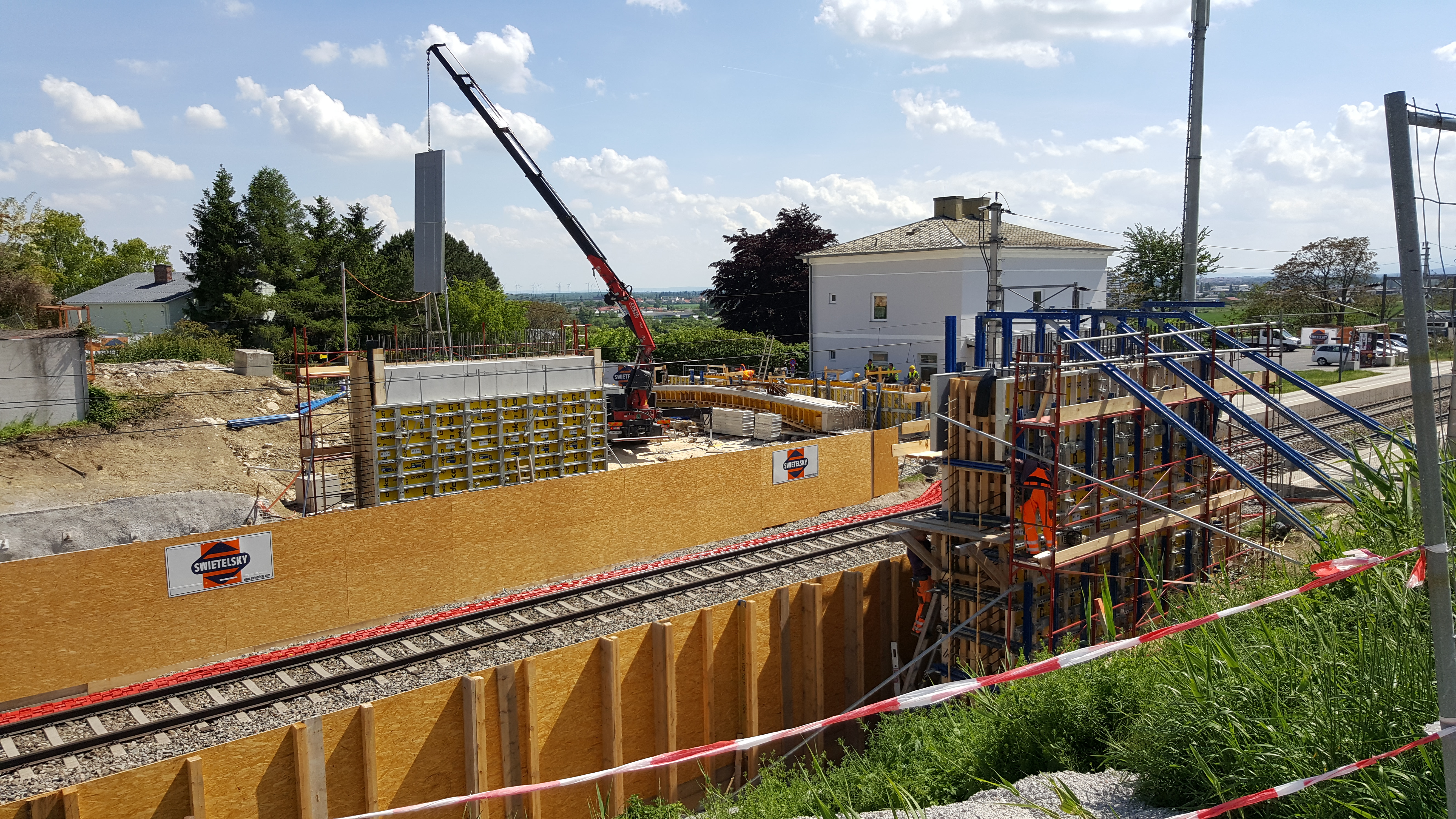 Überfahrtsbrücke Kottingbrunn - Út- és hídépítés